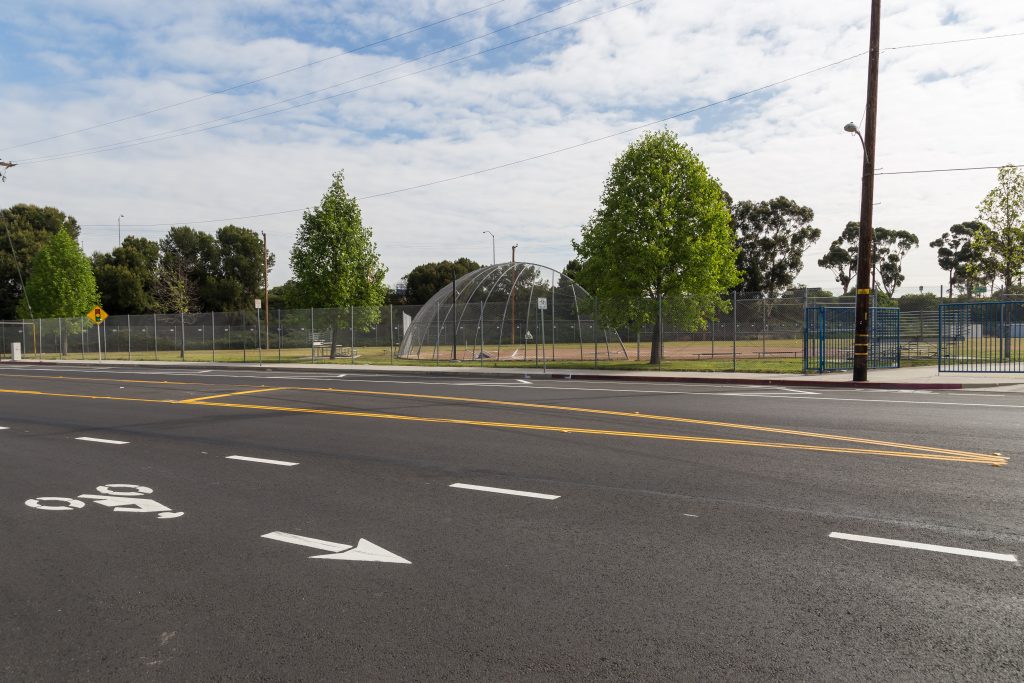 photo of a street after re-pavement